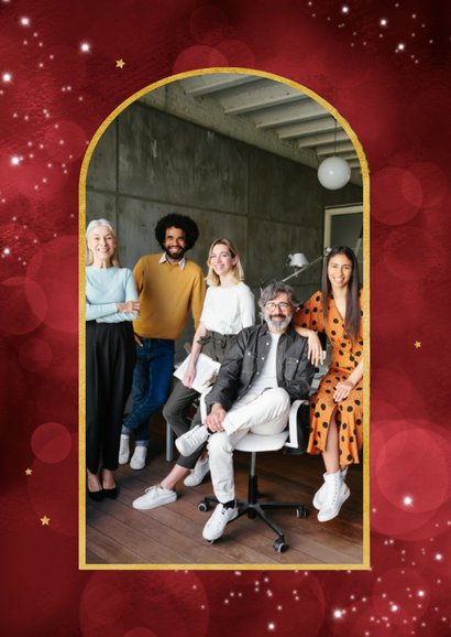 Weihnachtskarte 'Frohes Fest' gold SOS Kinderdörfer 2