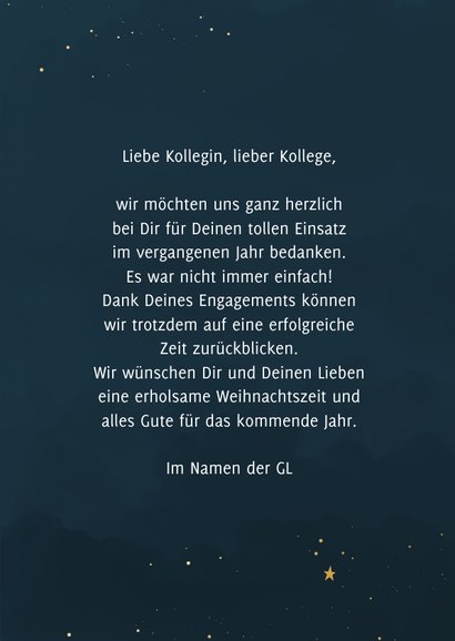 Weihnachtskarte für Mitarbeiter Foto und Rundschrift 3