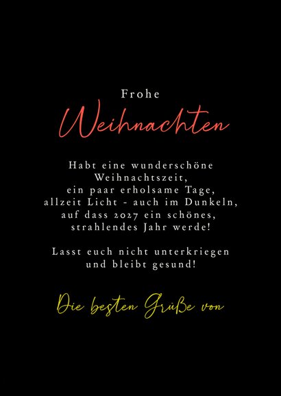 Weihnachtskarte funkelnder Lichterbaum 3
