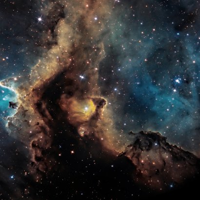 Weihnachtskarte Galaxie goldene 2026 Danke 2