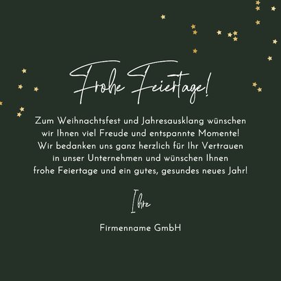 Weihnachtskarte geschäftlich Gartenschere & Firmenlogo 3