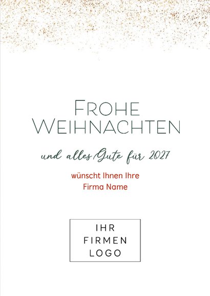 Weihnachtskarte geschäftlich Weihnachtskranz 3