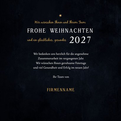 Weihnachtskarte geschäftlich Weihnachtsstern 3
