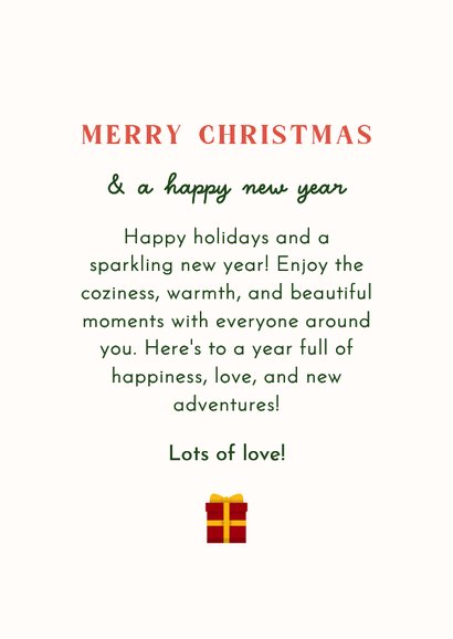 Weihnachtskarte Geschenke als Weihnachtsbaum beige Bonprix 3