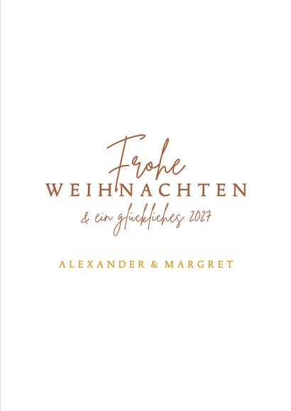 Weihnachtskarte Goldglitzer mit klassischen Weihnachtskugeln 3