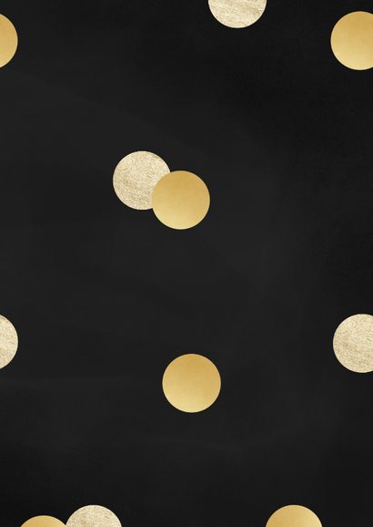 Weihnachtskarte Goldkonfetti Fotocollage 4 Fotos Rückseite