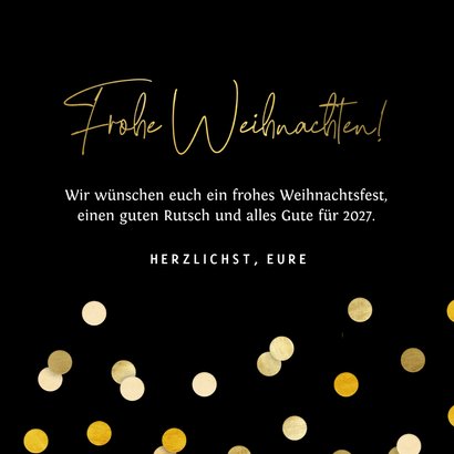 Weihnachtskarte großes Foto 'Frohe Weihnachten' 3