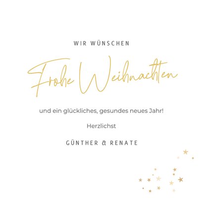 Weihnachtskarte großes Foto Sternerahmen 3