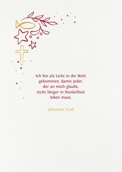 Weihnachtskarte Illustration 'Glaube Liebe Hoffnung' 2