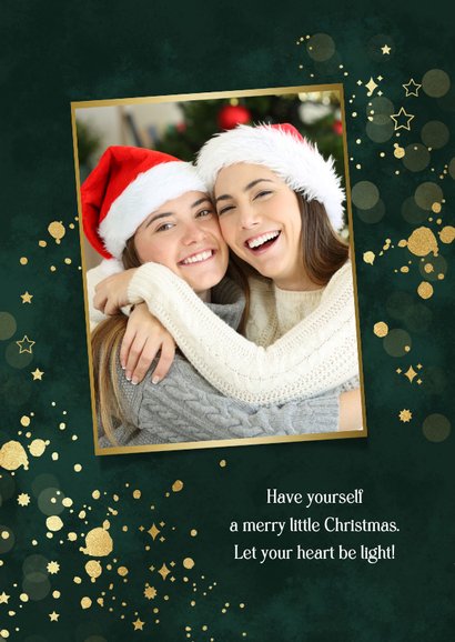 Weihnachtskarte 'Joy' mit eigenem Foto 2