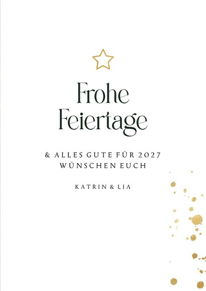 Weihnachtskarte 'Joy' mit eigenem Foto 3
