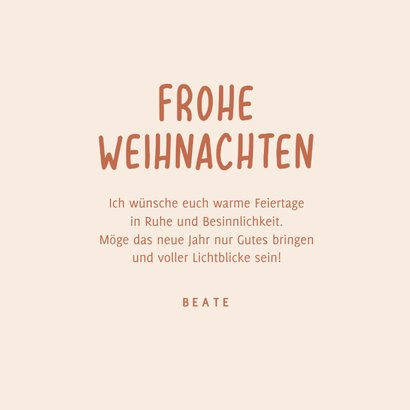 Weihnachtskarte Kerze 'Frohes Fest' 3