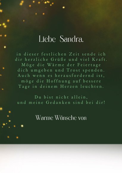 Weihnachtskarte Kerzen 'Viele Lichtblicke für dich' 3