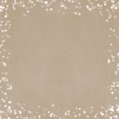 Weihnachtskarte klassisch Kalligraphie weiß Schneeflocken Rückseite