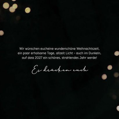 Weihnachtskarte 'Merry Christmas' kleine Lichter 3