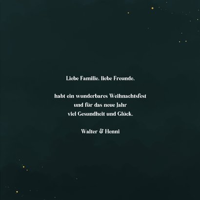 Weihnachtskarte 'Merry Christmas' rundes Foto 3