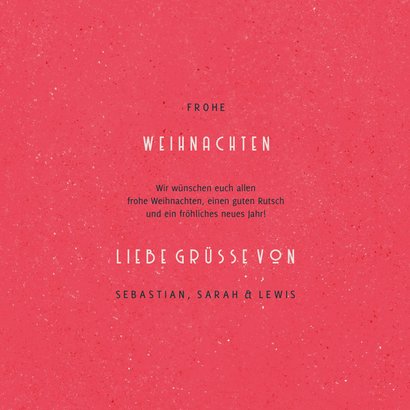 Weihnachtskarte 'Merry XMAS' Vintagelook 3
