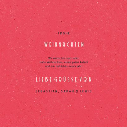 Weihnachtskarte 'Merry XMAS' Vintagelook 3