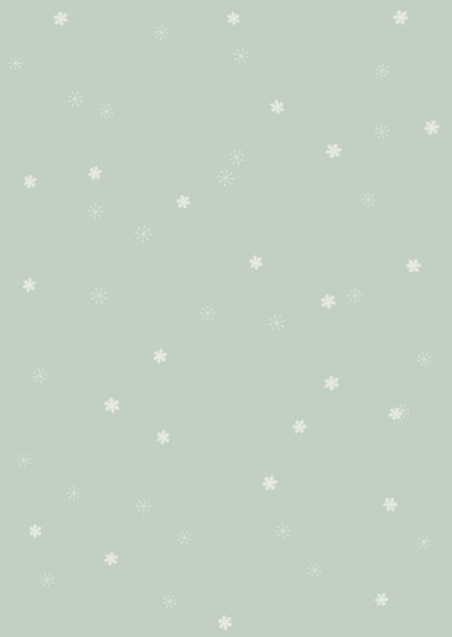 Weihnachtskarte 'Mistletoe' mit Foto Rückseite