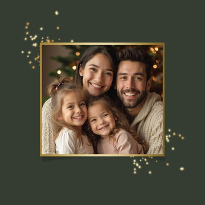 Weihnachtskarte mit 4 Fotos und 'Merry Christmas' 2