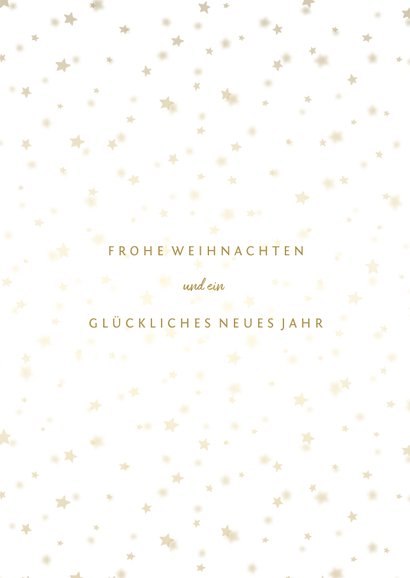 Weihnachtskarte mit Foto und goldenen Sternen  3