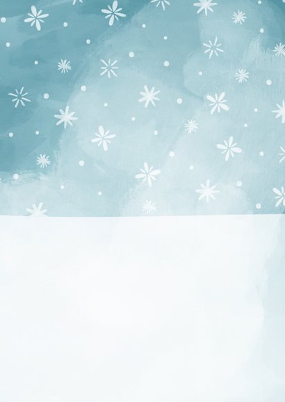 Weihnachtskarte mit kleinem Pinguin 'Warm hugs' Rückseite
