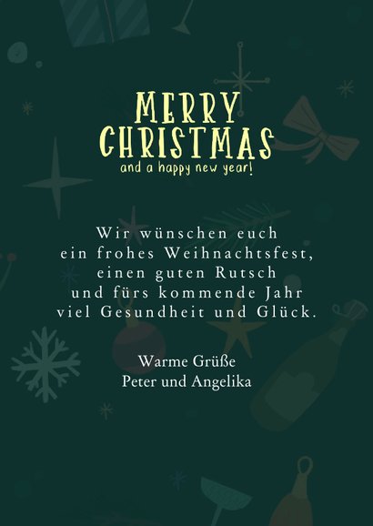 Weihnachtskarte mit nostalgischen Elementen 3