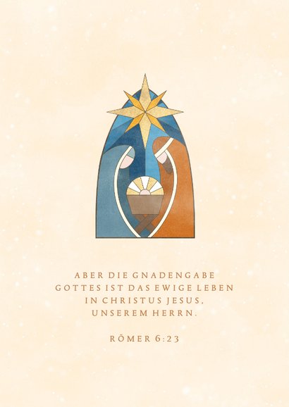 Weihnachtskarte mit Weihnachtskrippe 2