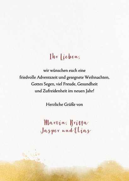 Weihnachtskarte moderner Adventskranz 3
