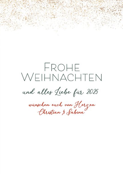 Weihnachtskarte natürlicher Weihnachtskranz 3