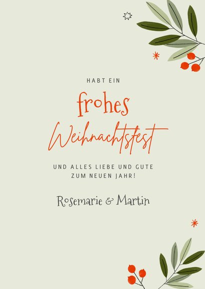 Weihnachtskarte Mit Festlichem Haus-Motiv | Quadratisch, 145x145 Mm | Inkl. Umschlag | Aus Recycelbarem FSC-Karton