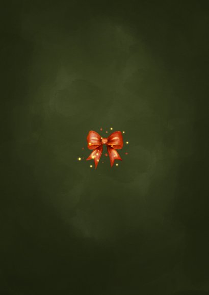 Weihnachtskarte Rotkehlchen Tannenbaum magische Feiertage Rückseite