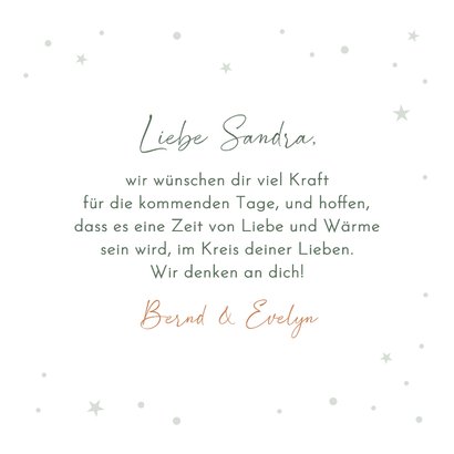 Weihnachtskarte Rotkehlchen 'Viel Kraft'  3