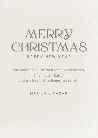 Weihnachtskarte Schneefuchs 3