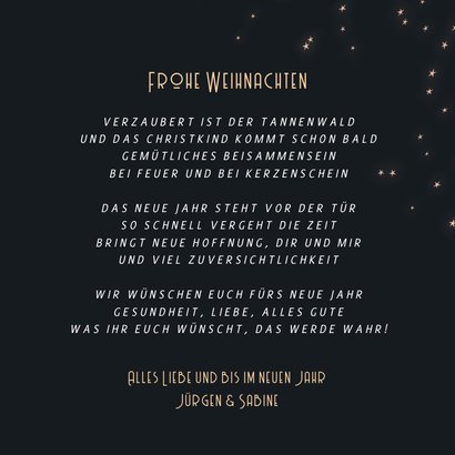 Weihnachtskarte Schneelandschaft mit Häuschen 3
