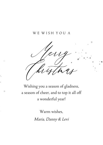 Weihnachtskarte Schreibschrift Wellenform & Foto 3