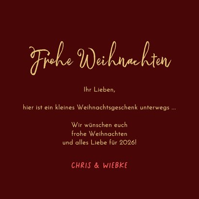 Weihnachtskarte Schwangerschaft ankündigen Baby Foto Kugel 3