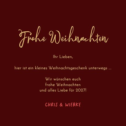 Weihnachtskarte Schwangerschaft ankündigen Baby Foto Kugel 3
