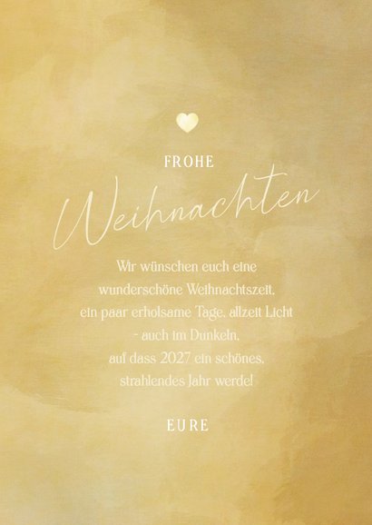 Weihnachtskarte strahlendes Herz mit Foto 3