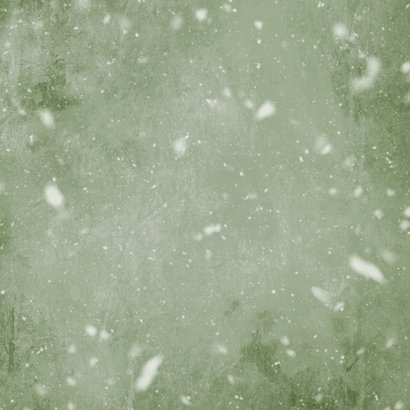 Weihnachtskarte Tannenzweige & Schneeflocken Rückseite