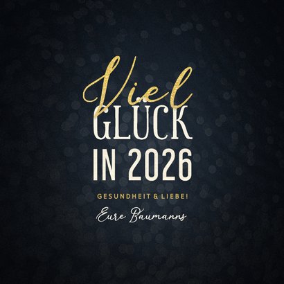 Weihnachtskarte Text in Goldlook 3