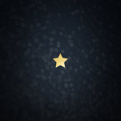 Weihnachtskarte Text in Goldlook Rückseite