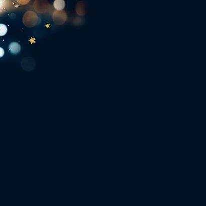 Weihnachtskarte 'Thank you' Logo international Lichter Rückseite