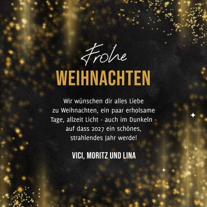 Weihnachtskarte 'Viele Lichtblicke' 3