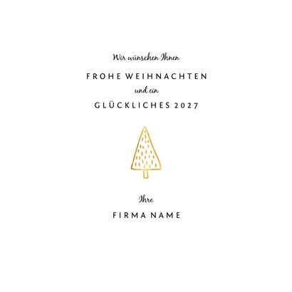 Weihnachtskarte Warm wishes Tannenbäumchen 3