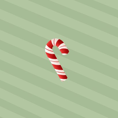 Weihnachtskarte Weihnachtself und Lebkuchenmännchen Rückseite