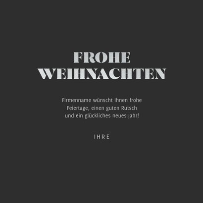 Weihnachtskarte Weihnachtskugeln blau mit Foto 3