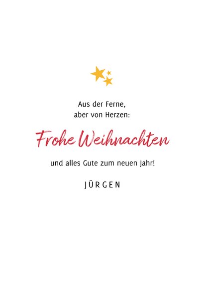 Weihnachtskarte Weihnachtsmann Umarmung 3