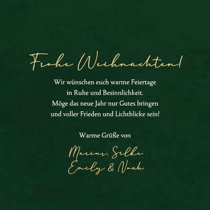 Weihnachtskarte Weltkugel 'Joy to the world' 3