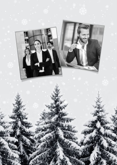 Weihnachtskarte Winterlandschaft international Firma 2